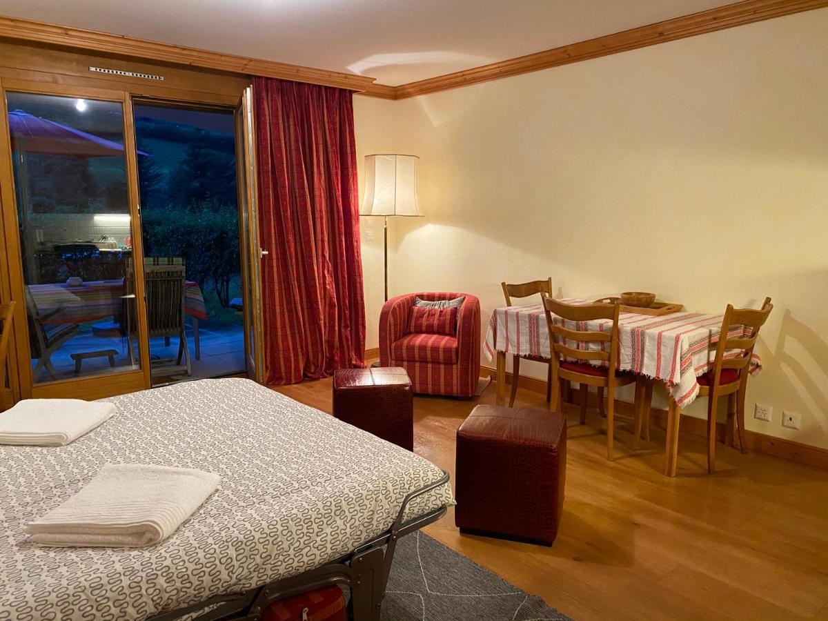 Studio - La Vieze Thermes Park Apartment Val d'Illiez Bagian luar foto
