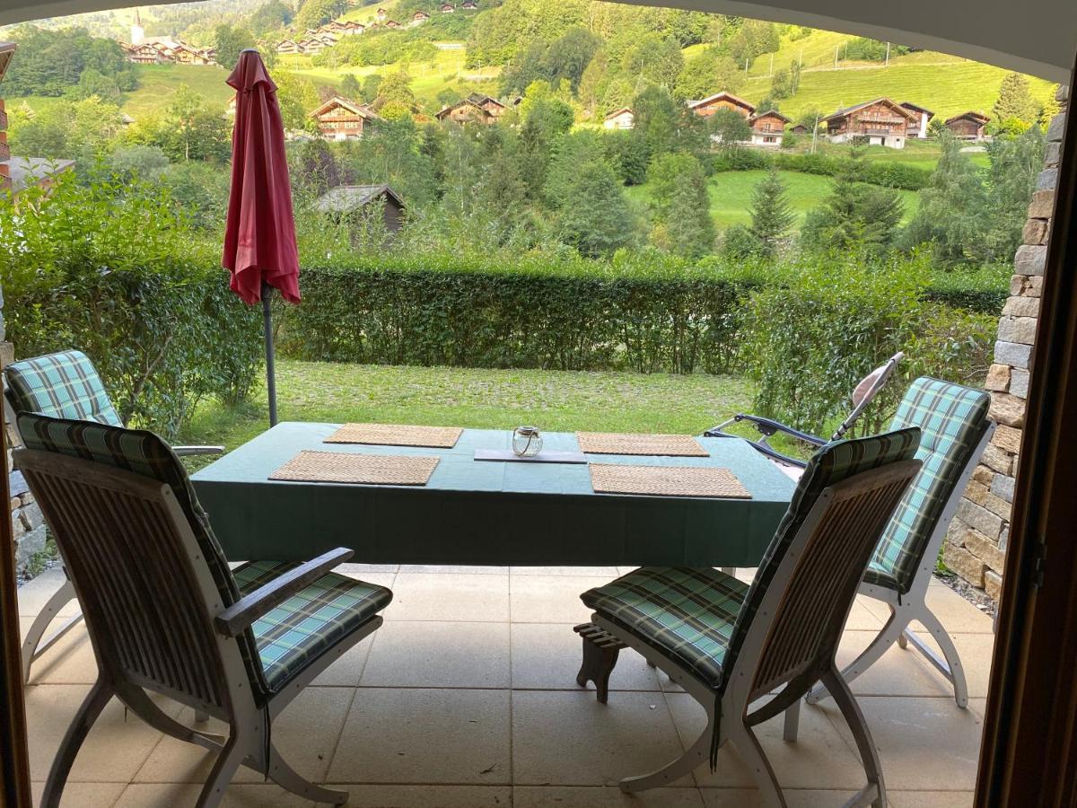 Studio - La Vieze Thermes Park Apartment Val d'Illiez Bagian luar foto