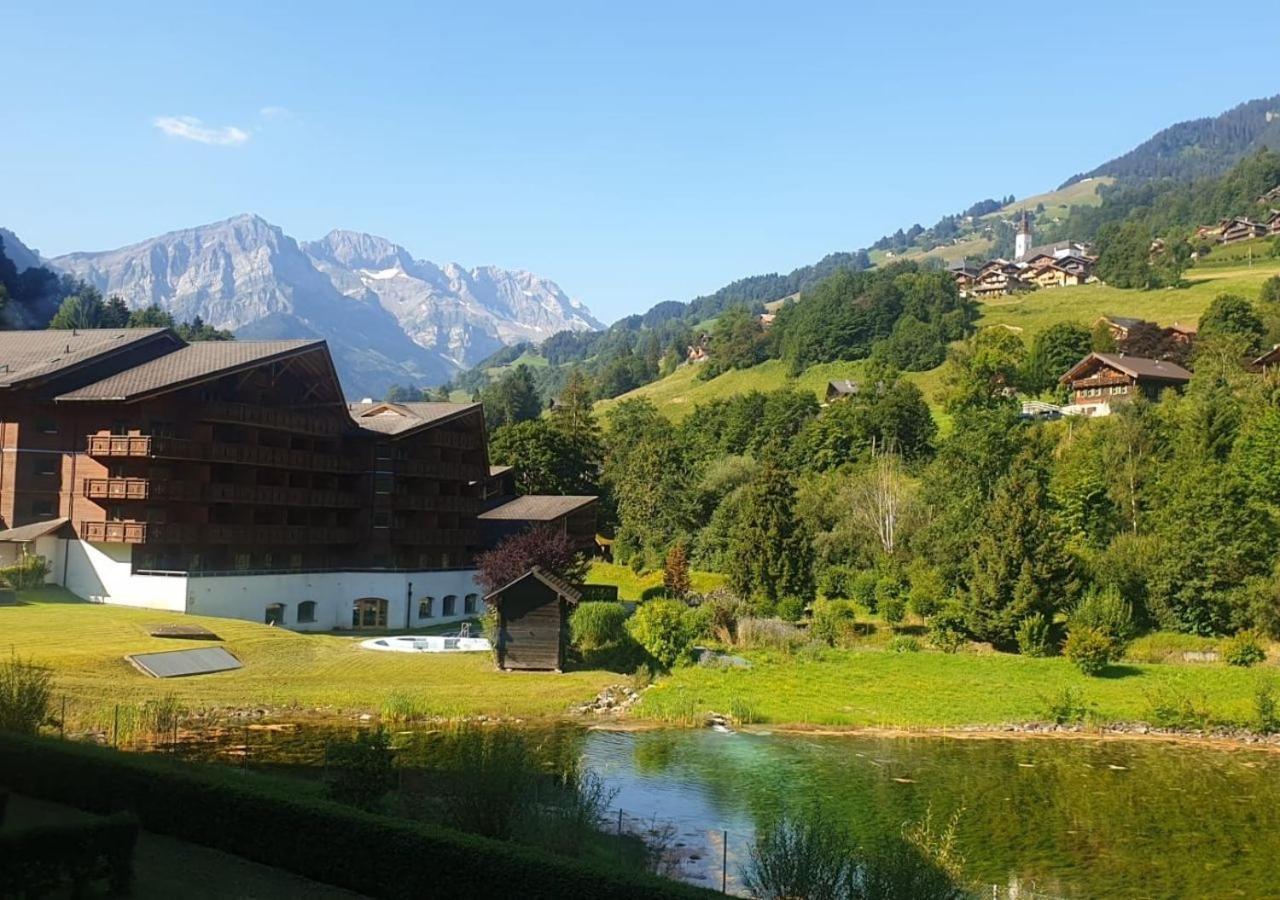 Studio - La Vieze Thermes Park Apartment Val d'Illiez Bagian luar foto