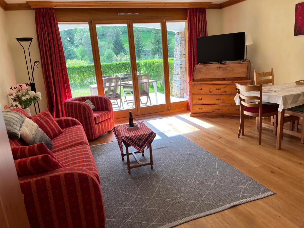 Studio - La Vieze Thermes Park Apartment Val d'Illiez Bagian luar foto